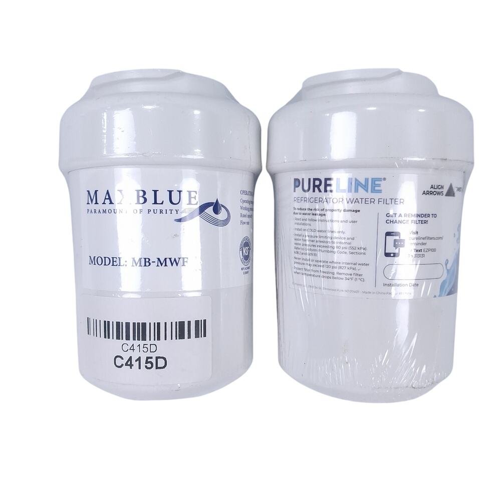2-Pack Maxblue MB-MWF Refrigerator Water Filter Replacement Fits GE MWF MWFP